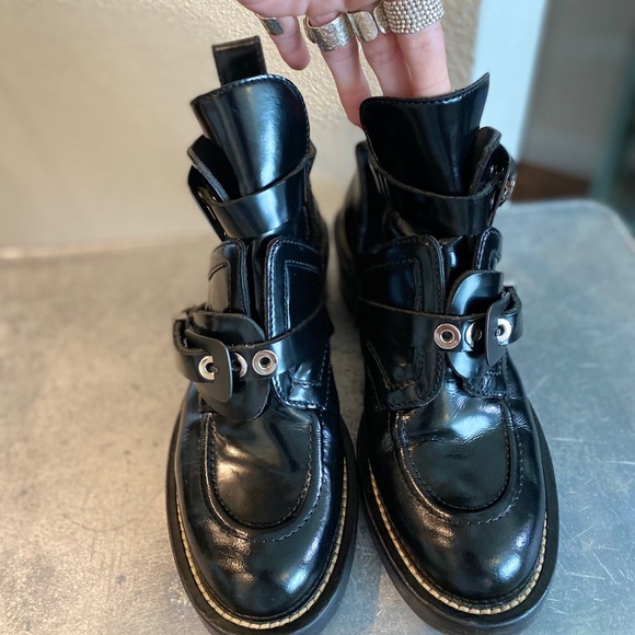 Balenciaga Ceinture Cut Out Creeper Ankle boots - Picture 13 of 16